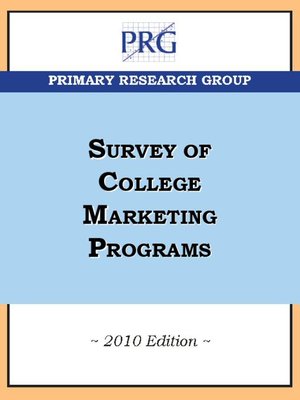 cover image of The Survey of College Marketing Programs